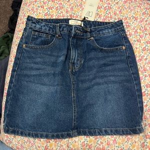ASOS High-Waisted Denim Skirt - Size 6, NWT